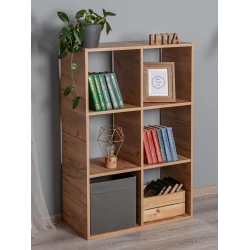 Стеллаж Letta Large Votan, 108х33х72 см, ЛДСП, бежевый