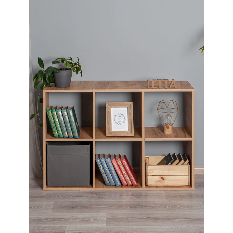 Стеллаж Letta Large Votan, 108х33х72 см, ЛДСП, бежевый