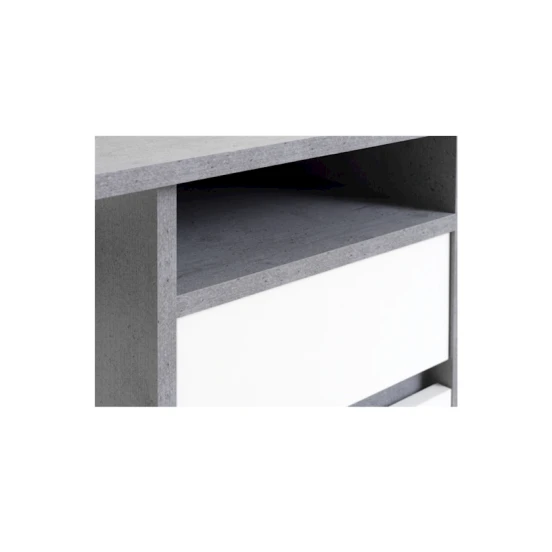 Письменный стол JYSK Billund, 54x120x75 см, белый/серый