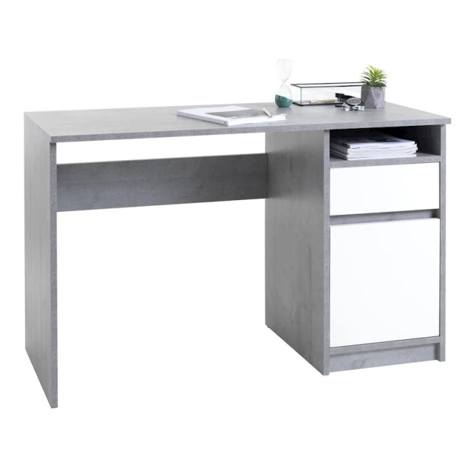 Письменный стол JYSK Billund, 54x120x75 см, белый/серый