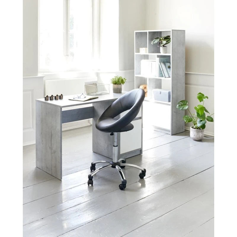 Письменный стол JYSK Billund, 54x120x75 см, белый/серый