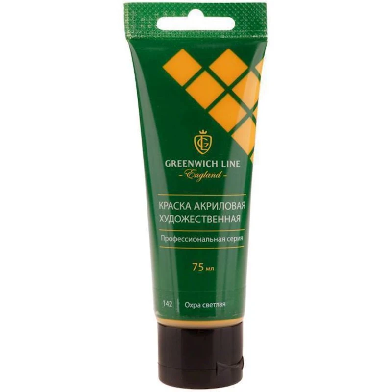 Акриловая краска Greenwich Line 142 Охра светлая 75 мл