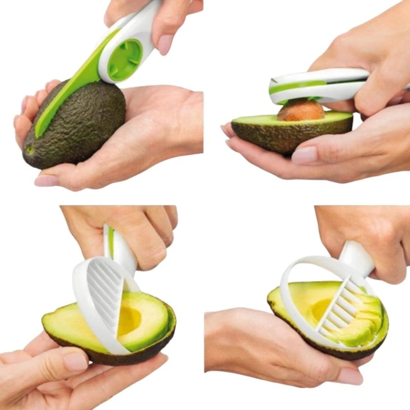 Нож для авокадо Tescoma Handy, пластик, белый/зеленый, 23х10х10 см Нож для авокадо Tescoma Handy, пластик, белый/зеленый, 23х10х10 см