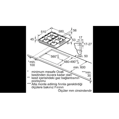Варочная поверхность Bosch PBP6C5B82O Варочная поверхность Bosch PBP6C5B82O