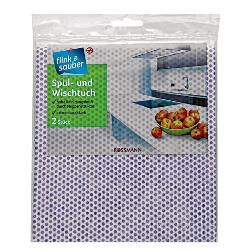 Təmizləmə üçün salfet dəsti Flink & Sauber, 35x38 sm, 2 əd, məhsul çeşiddə