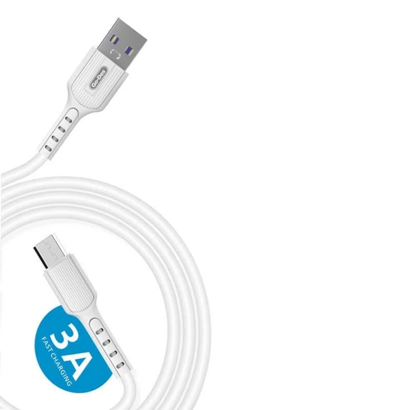 Kabel USB Go-Des GD-UC508M Micro USB, 3 A, Ağ Kabel USB Go-Des GD-UC508M Micro USB, 3 A, Ağ