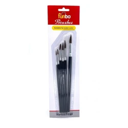 Fırça dəsti Atlas FO-BR-MPL-RND-06, yumru, 6 əd