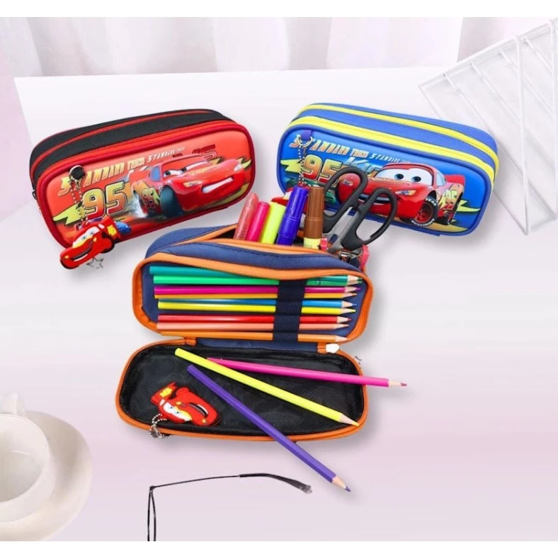 Пенал Cars, 21.5х6.5х9.5 см, голубой Пенал Cars, 21.5х6.5х9.5 см, голубой