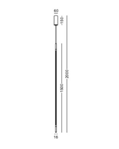 Asma çılçıraq Lustore LSP361-BK