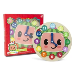 İnkişaf etdirən pazl RMS Cocomelon Wooden Learning Clock Puzzle, 3+ yaş