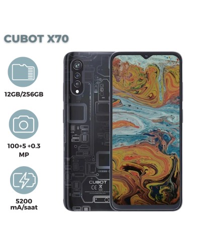 Smartfon Cubot X70 12GB/256GB Tech Black