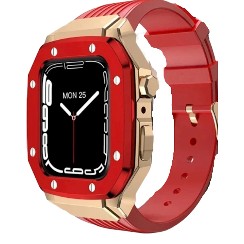 Ремешок и чехол Greatcase SW617 для Apple Watch 44mm Red