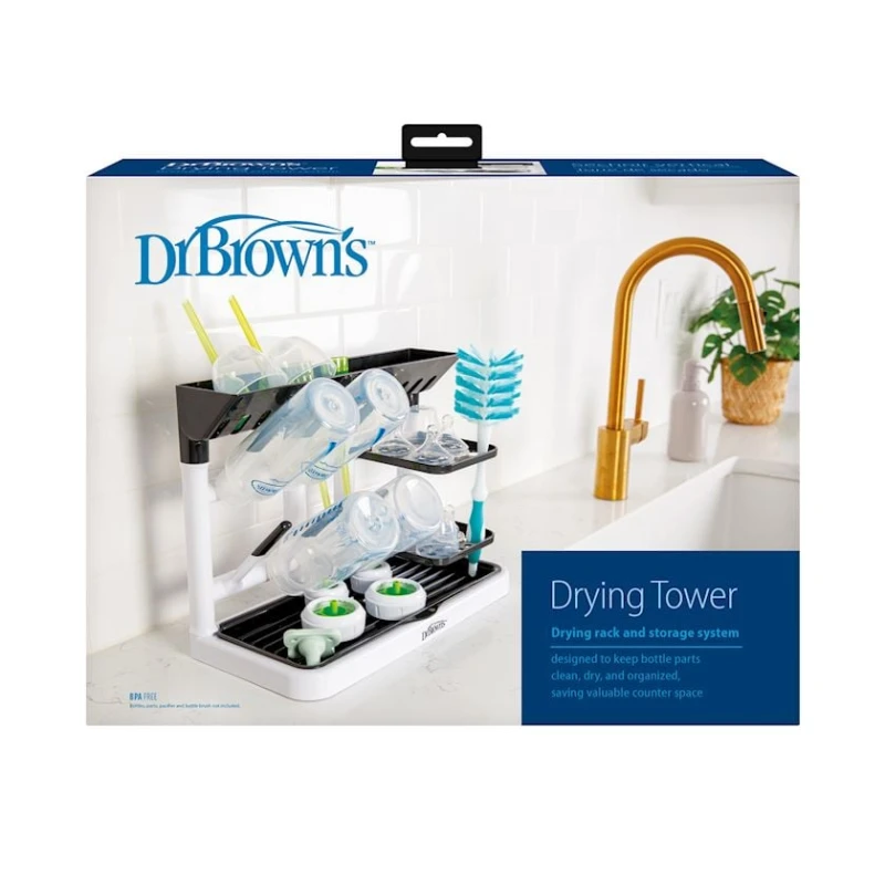Сушилка детская Dr.Brown's Drying Tower, белая/черная