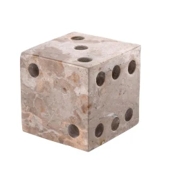 Настольный декор Eichholtz Visa, 2 шт, 10x10x10 см, мрамор, коричневый