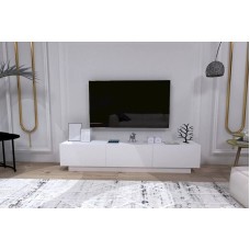 TV üçün tumba Letta LDSP, ağ, 50x40x180 sm