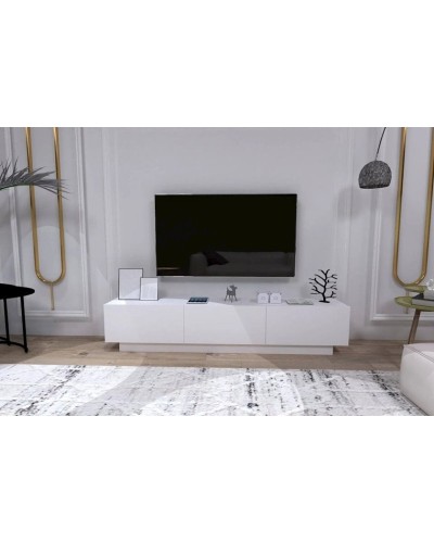 TV üçün tumba Letta LDSP, ağ, 50x40x180 sm