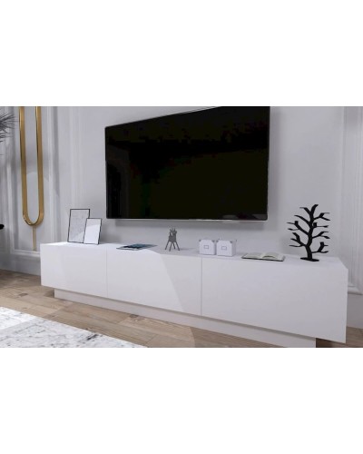 TV üçün tumba Letta LDSP, ağ, 50x40x180 sm