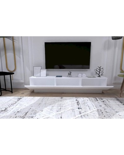TV üçün tumba Letta LDSP, ağ, 50x40x180 sm