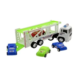 Avtomobil daşıyıcısı SX-126, ağ, 4 əd mini maşın ilə, 7х9х32 sm