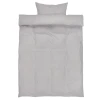Комплект постельного белья JYSK Kate Micro, пододеяльник 140x200 см, наволочка 50x70/75 см, полутораспальный, полиэфирное микроволокно, серый Комплект постельного белья JYSK Kate Micro, пододеяльник 140x200 см, наволочка 50x70/75 см, полутораспальный, полиэфирное микроволокно, серый