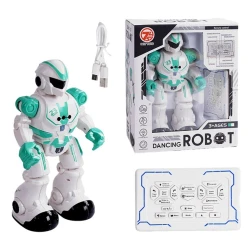 Радиоуправляемый робот 0457 TOYS 440668958, белый/зеленый