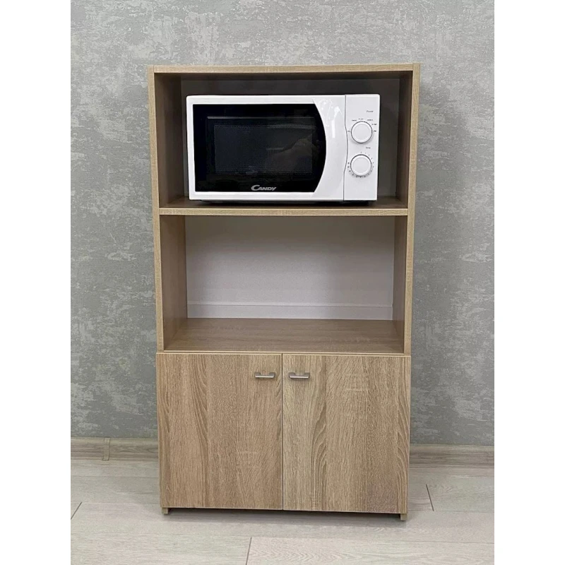 Stellaj 3563_L-M 2StellajMicrowSon, 62x34,2x112 sm, LDSP, qəhvəyi Stellaj 3563_L-M 2StellajMicrowSon, 62x34,2x112 sm, LDSP, qəhvəyi