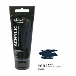 Акриловая краска Rosa Gallery Indigo 615, 60 мл