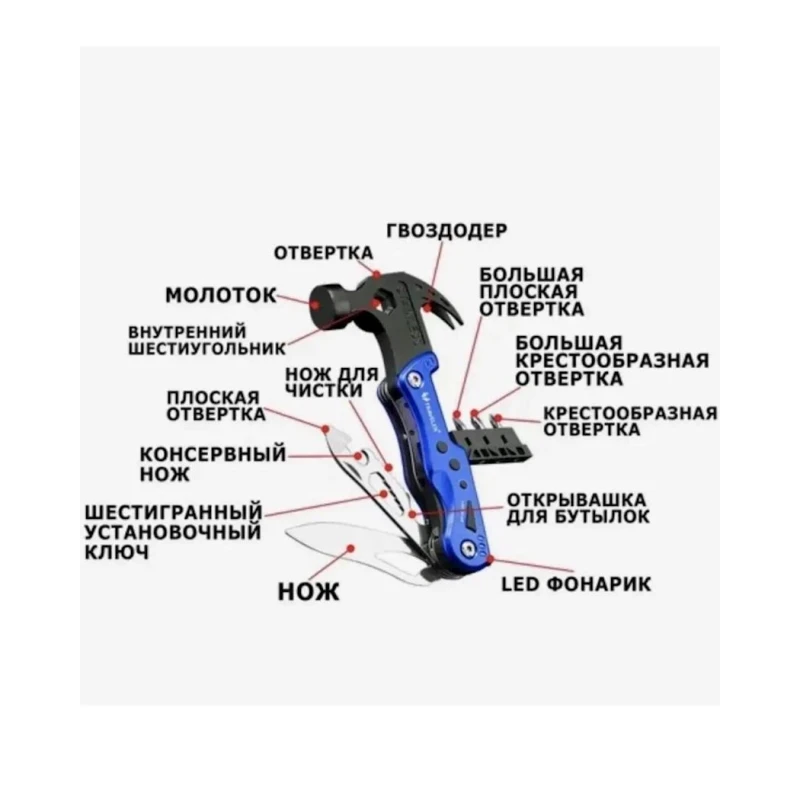 Мультитул Traveler Universal , 14x22 см, Синий