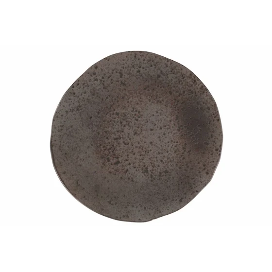 Тарелка Porland Stoneware 04SWA000033, керамогранит, коричневая, 31 см