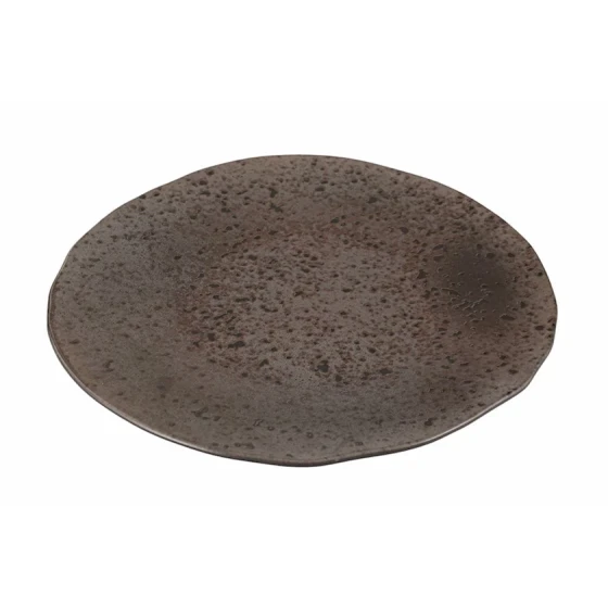 Тарелка Porland Stoneware 04SWA000033, керамогранит, коричневая, 31 см