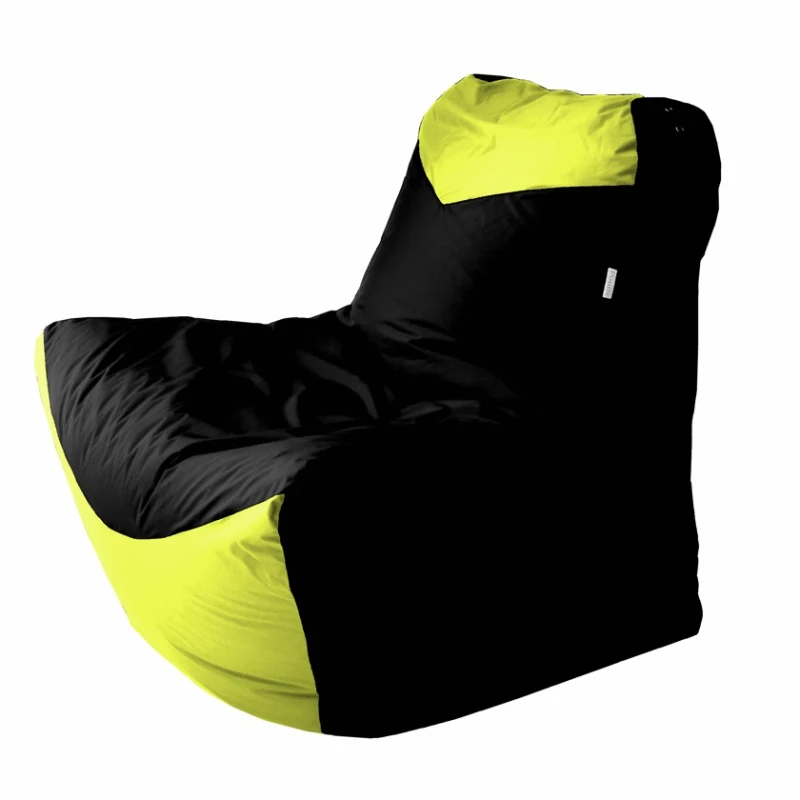 Пуфик Classic DKL113, водонепроницаемый, 110x100 см, черный/желтый Пуфик Classic DKL113, водонепроницаемый, 110x100 см, черный/желтый