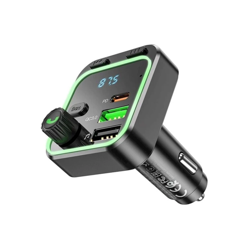 FM-трансмиттер Borofone BC53 PD 20W Black FM-трансмиттер Borofone BC53 PD 20W Black