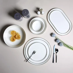 Сервиз обеденный Porland Chopin 04ALM006716 , 60 предметов, на 12 персон, фарфор, белый