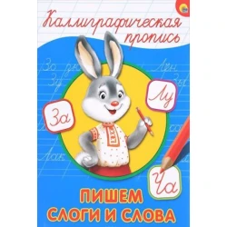 Каллиграфические прописи. Пишем слоги и слова Проф -Пресс A4, 2021 г, 16 стр