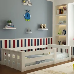 Bir nəfərlik çarpayı Art_tek_yataq(120) 96, laminat, ağ, 85x120x200 sm