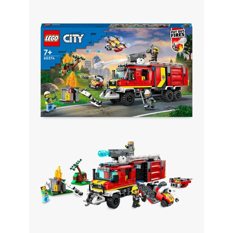 Конструктор LEGO City Fire Command Truck 60374, 7+ лет, 502 элементов