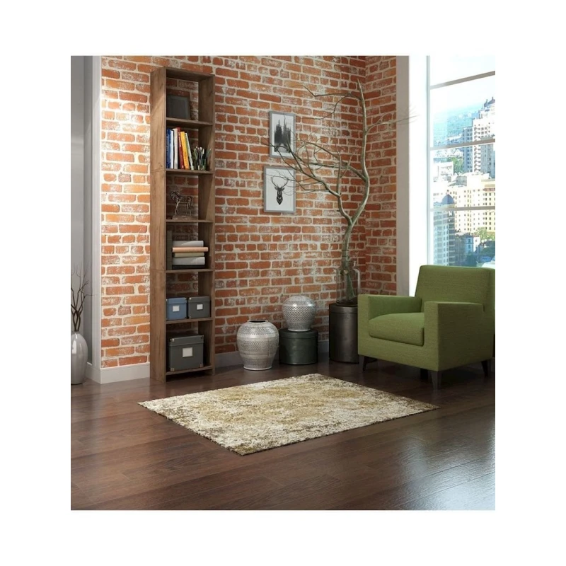 Stellaj 3563_StellajMasterVotan, 215x40x22 sm, LDSP, qəhvəyi