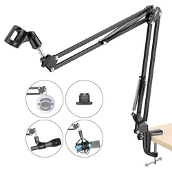 Микрофонная стойка Neewer NW-35 Adjustable Microphone Suspension Boom Scissor Arm Stand, черный, диаметр 32 мм, сталь Микрофонная стойка Neewer NW-35 Adjustable Microphone Suspension Boom Scissor Arm Stand, черный, диаметр 32 мм, сталь