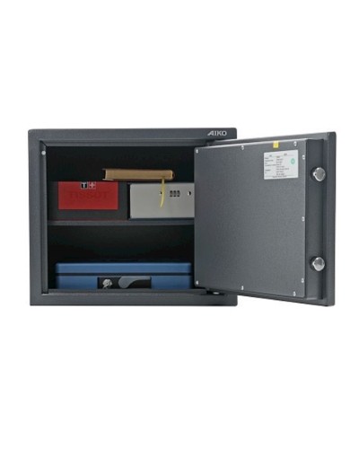 Ofis seyfi Aiko TSN-37, açar ilə, qrafit, 370x435x360 mm