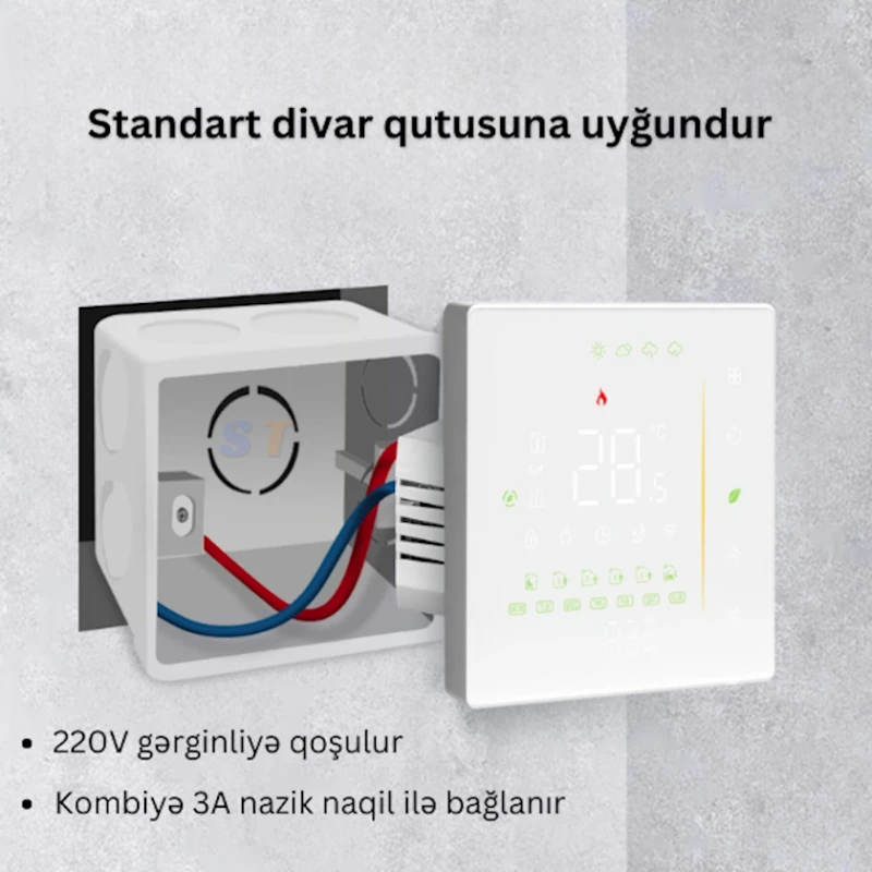 Термостат Moes Wi-Fi для комби Термостат Moes Wi-Fi для комби