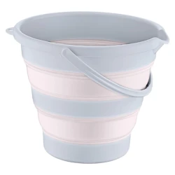 Ведро Hobby Life Magic 81176, 6 л, серое/розовое