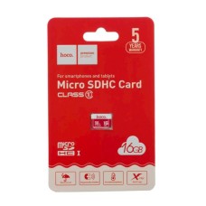 Yaddaş kartı Hoco 16GB MicroSDHC 10 Class Red