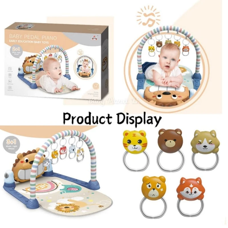 Musiqili oyun xalçası Baby123-Rax, 75x61 sm, 0+ ay Musiqili oyun xalçası Baby123-Rax, 75x61 sm, 0+ ay