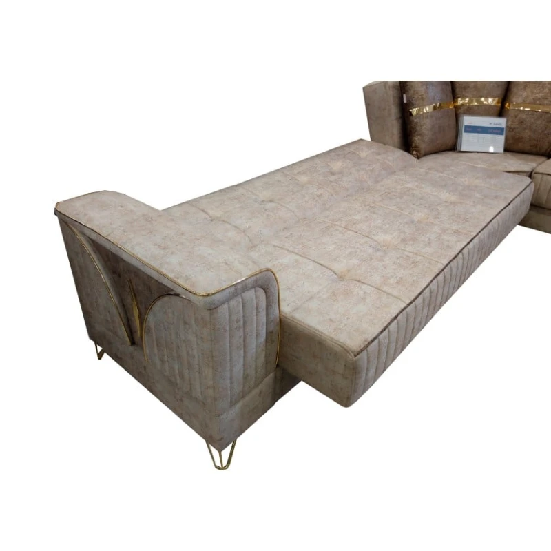 Модульный диван Şarlot 3+2, 3160/2660x680x800 мм, кремовый