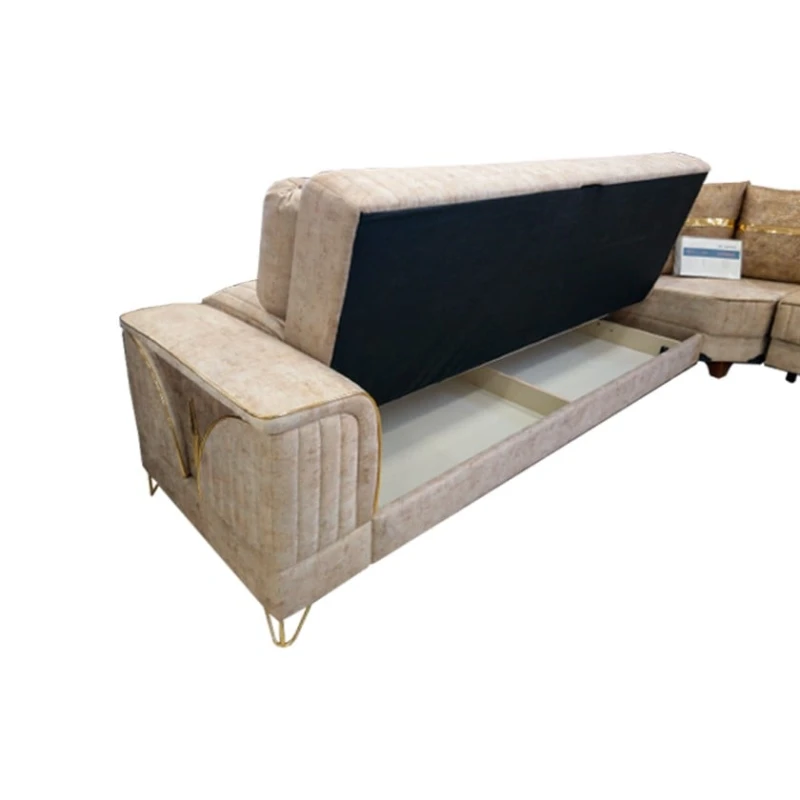 Модульный диван Şarlot 3+2, 3160/2660x680x800 мм, кремовый