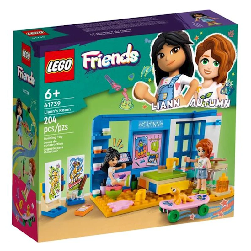 Конструктор LEGO Friends Комната Лиан 41739, 6+ лет, 204 элемента