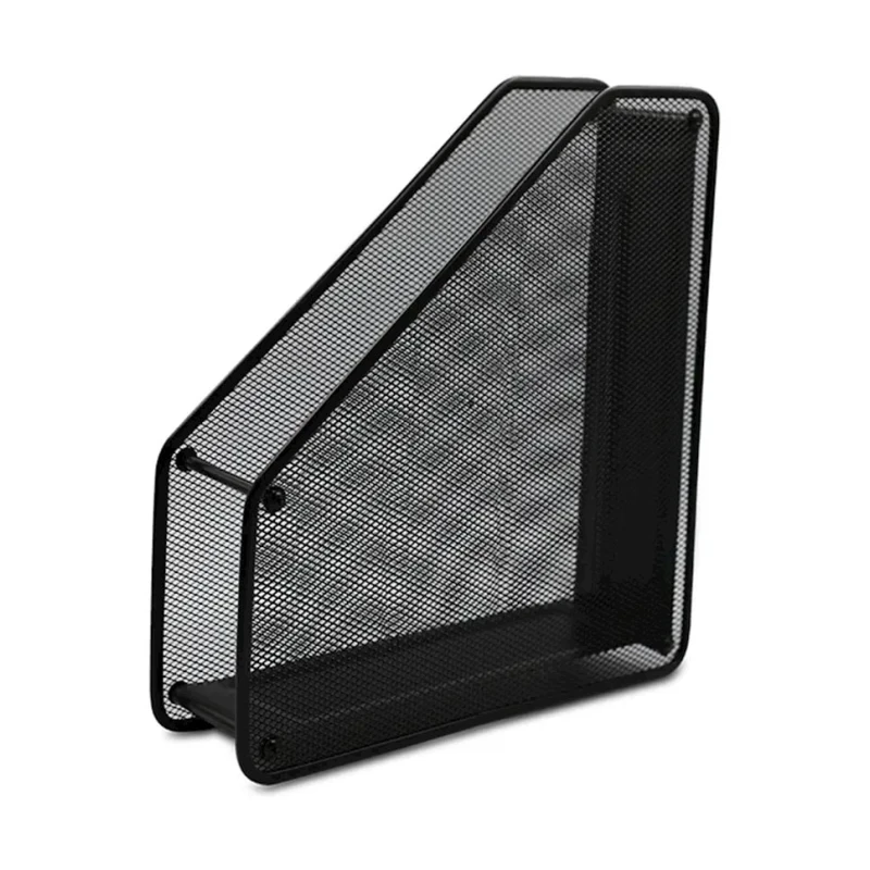 Şaquli sənəd rəfi, 1 bölmə, metal, qara