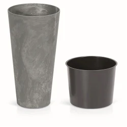 Горшок Prosperplast ME-300E, 30x30x57.2 см, 27 л, пластик, серый