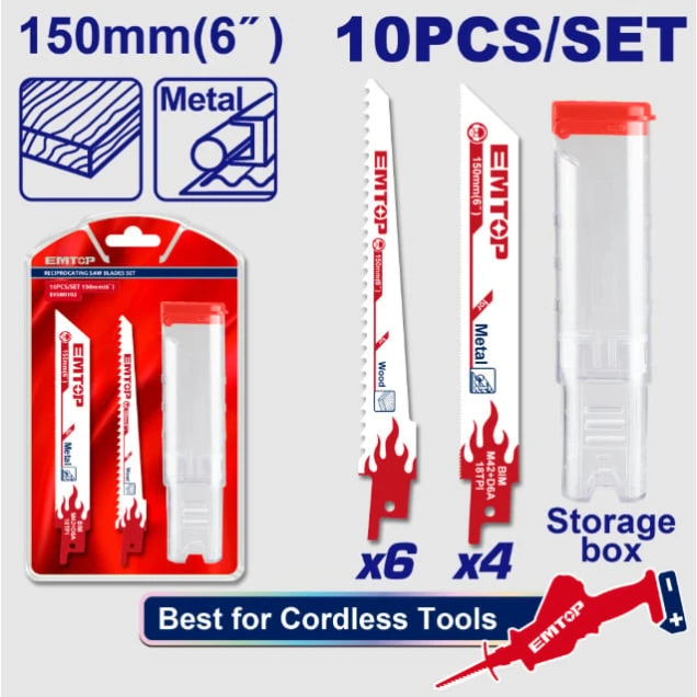 Набор пильных полотен Emtop ERSB0102