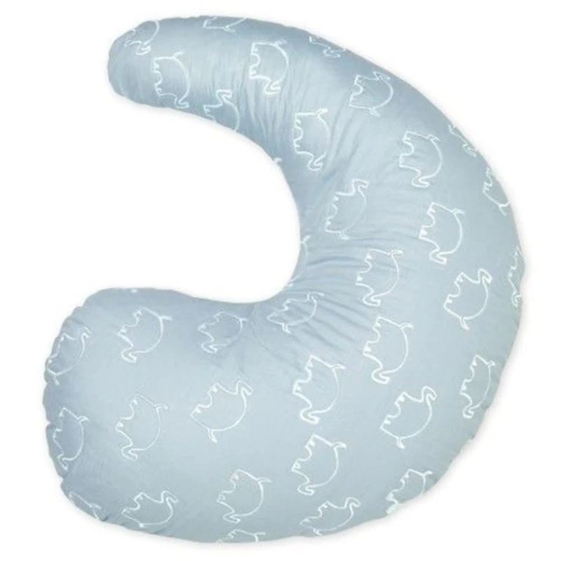 Чехол для подушки с вышивкой Dr.Brown's Gia Beckie, хлопок, голубой